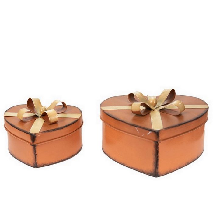 Lot de 2 boîtes en métal