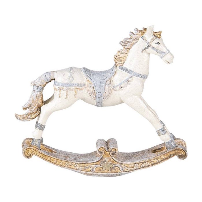 Cheval à bascule pailleté gris