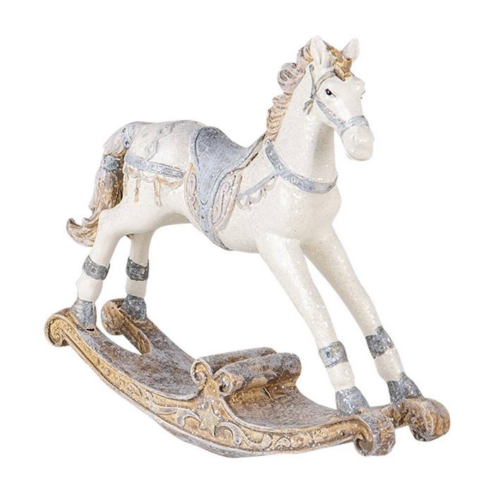 Cheval à bascule pailleté gris – Image 2