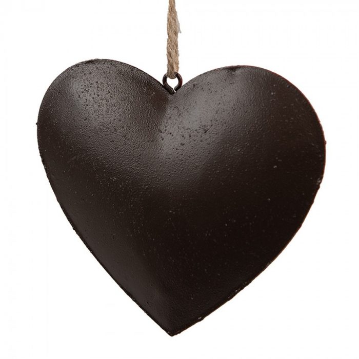 Coeur rouge à suspendre en métal – Image 2