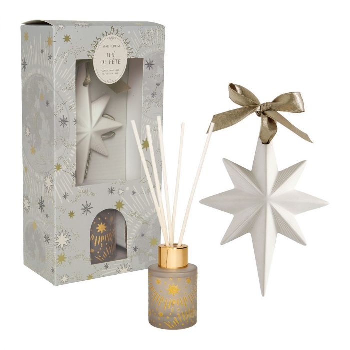 Coffret diffuseur de parfum d'ambiance et décor parfumé Fête Céleste - Thé de Fête