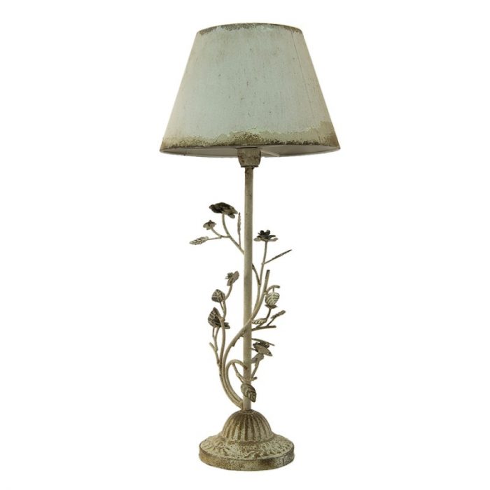 Lampe en métal blanc