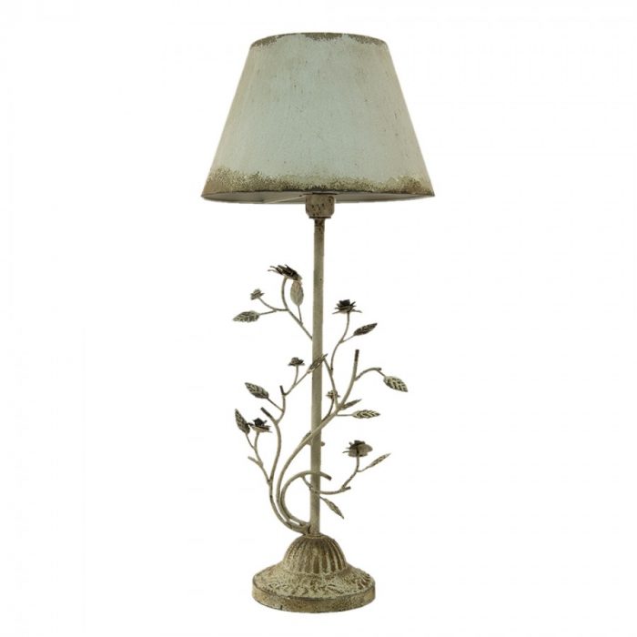 Lampe en métal blanc – Image 2