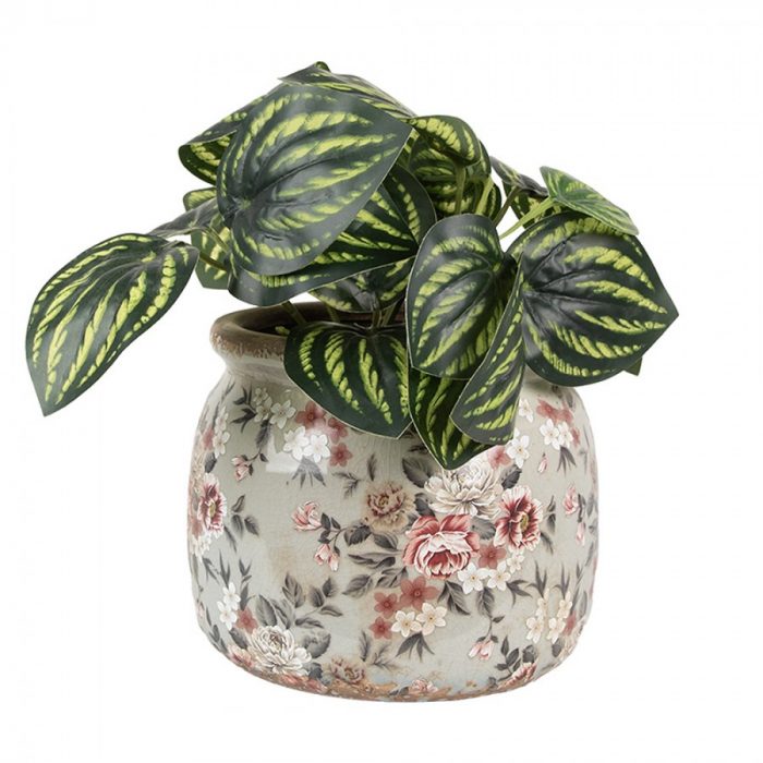Pot de fleurs rond en céramique – Image 2