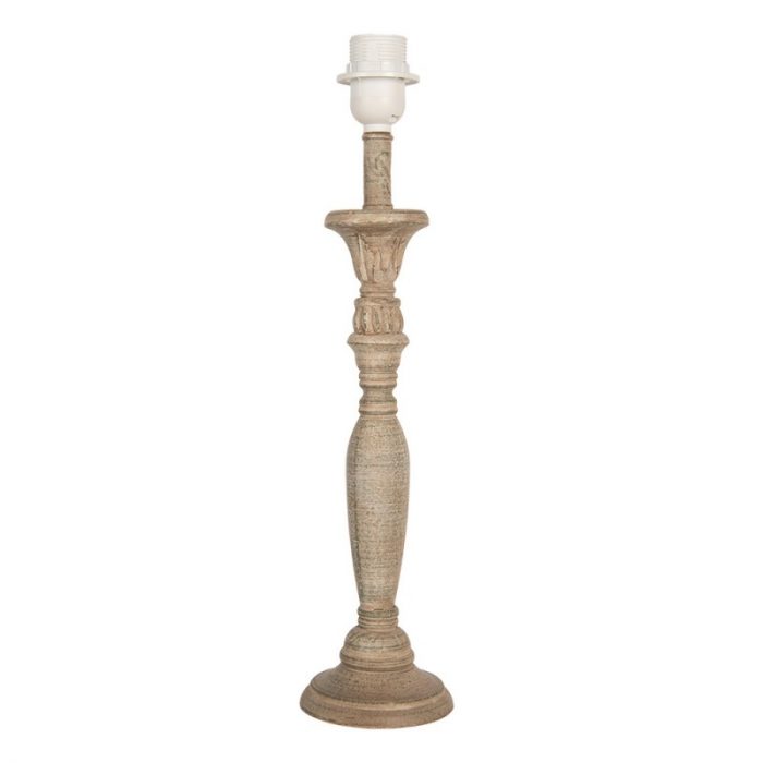 Pied de lampe marron - vert