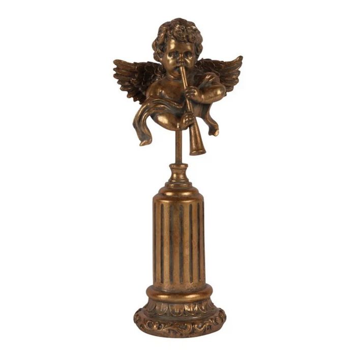 Ange doré sur socle