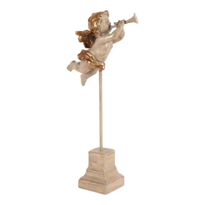 Ange musicien sur socle
