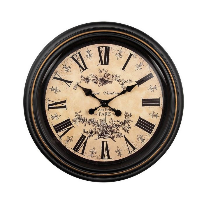 Horloge noire beige