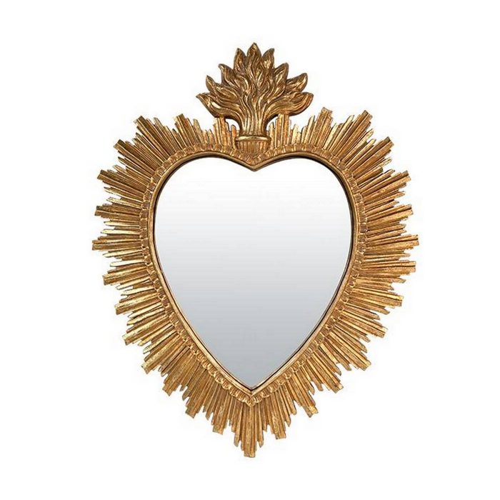 Miroir ex-voto coeur soleil