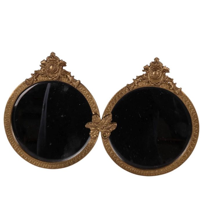 Double miroir sur pieds
