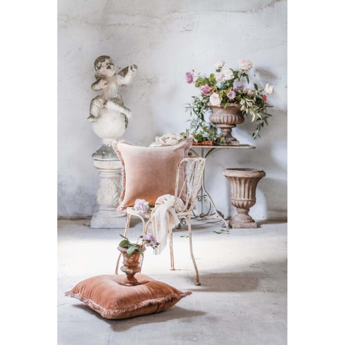 Coussin en velours avec franges – Image 3