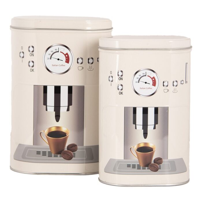 Set de deux boîtes café