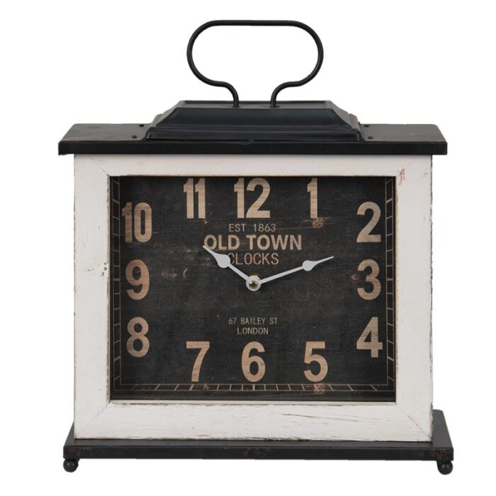 Horloge de table en bois