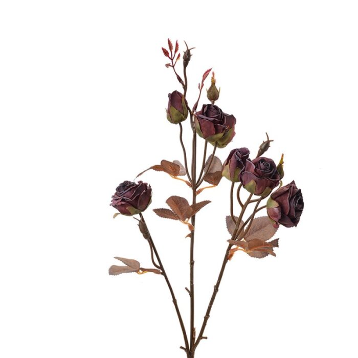Fleur artificielle aspect roses fanées