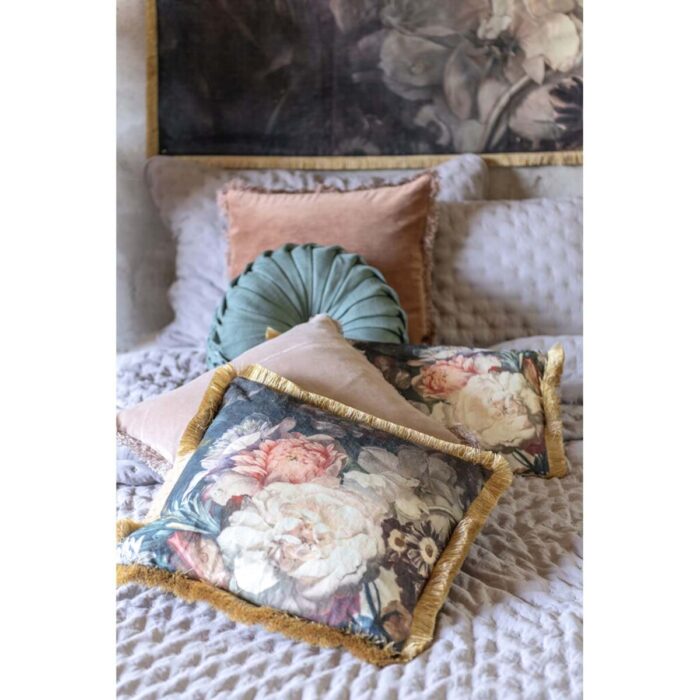Coussin franges dorées – Image 2