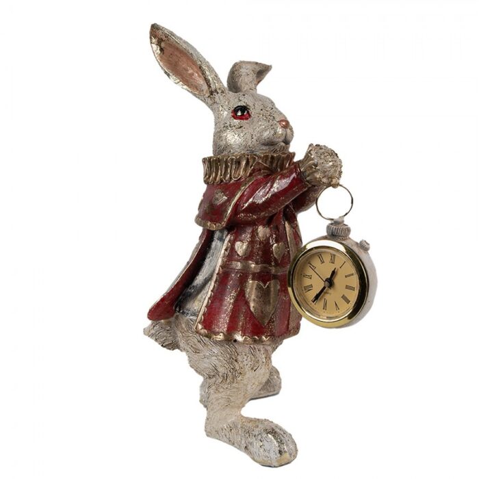 Lapin patiné doré avec horloge – Image 2
