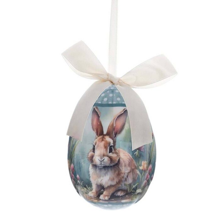 Oeuf de Pâques à suspendre lapin