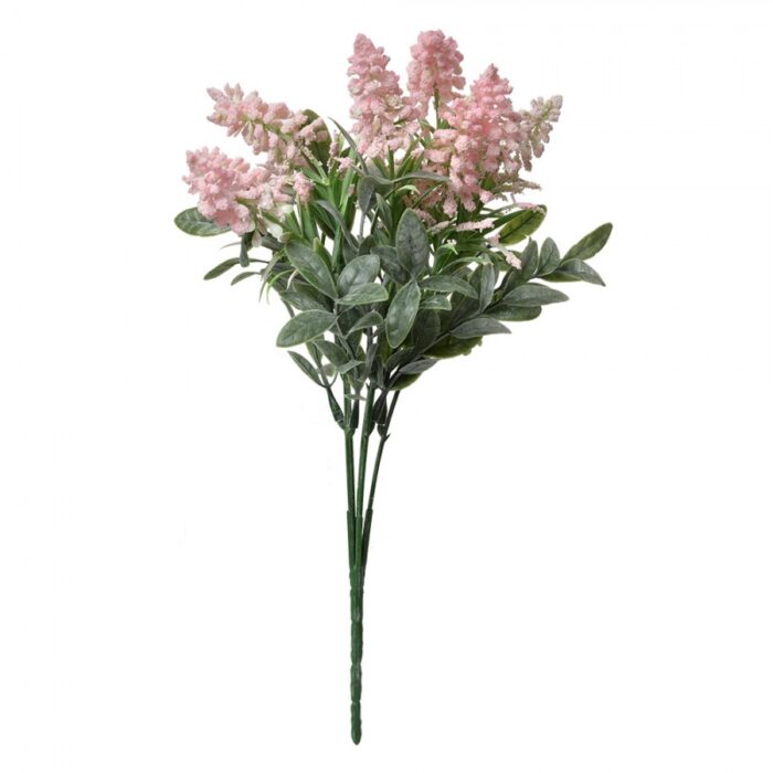 Petit bouquet de fleurs artificielles roses – Image 2