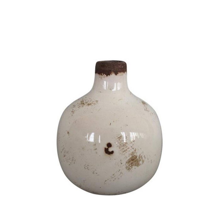 Vase en céramique blanche