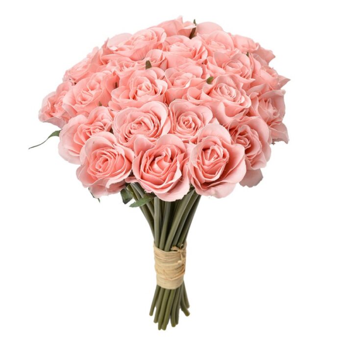 Bouquet de 24 roses artificielles