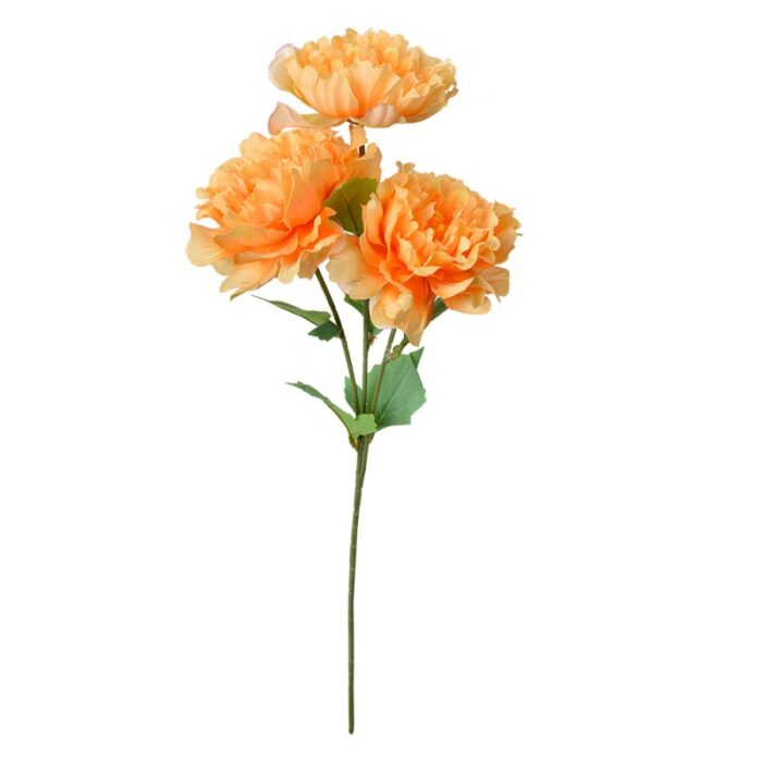Fleur artificielle orange – Image 2