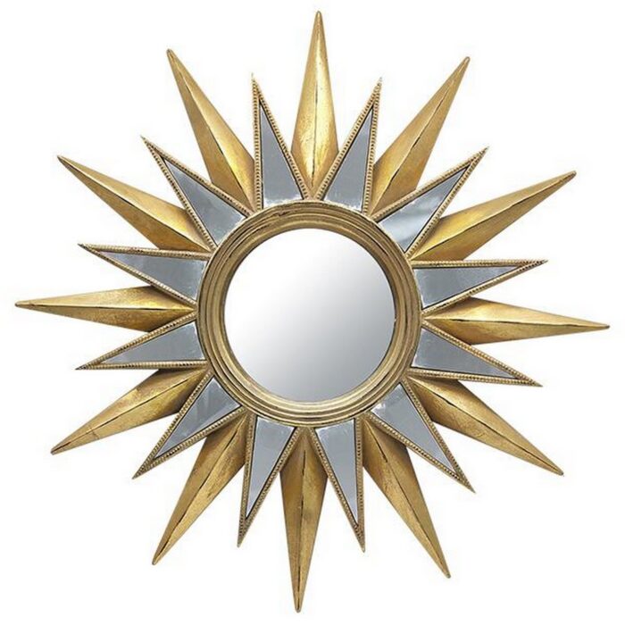 Miroir doré étoile