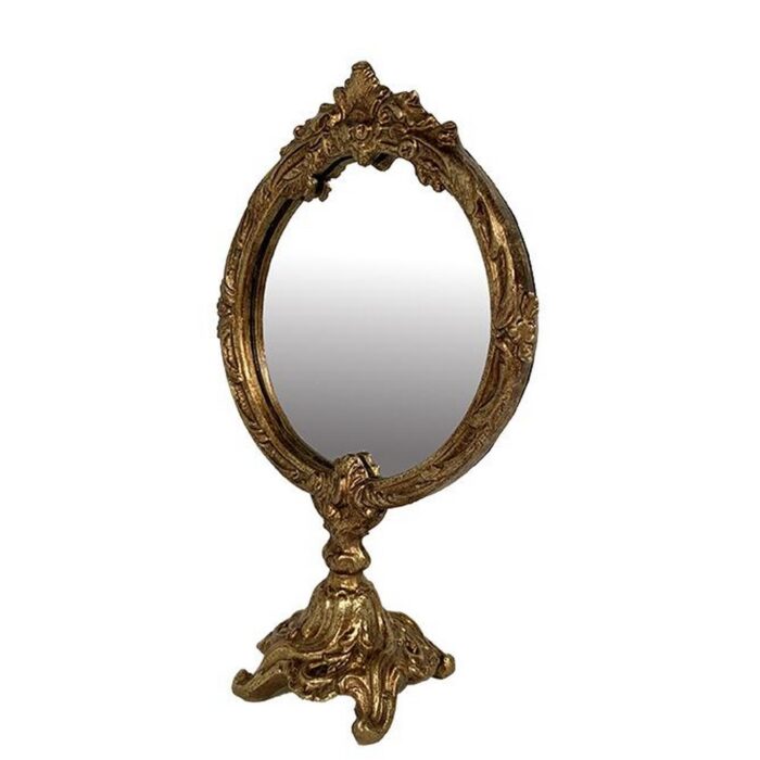 Miroir doré sur pied – Image 2