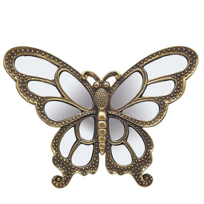 Papillon miroir doré