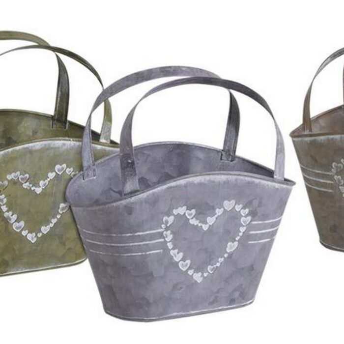 Panier acier galvanisé gris